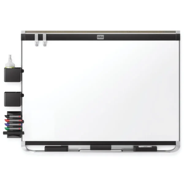 Nobo Prestige Enamel Magnetic Whiteboard 900x600mm with Connex Trim