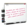 Nobo Prestige Enamel Magnetic Whiteboard 900x600mm with Connex Trim
