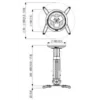 Vogel’s PPC 1030 project mount Ceiling Silver