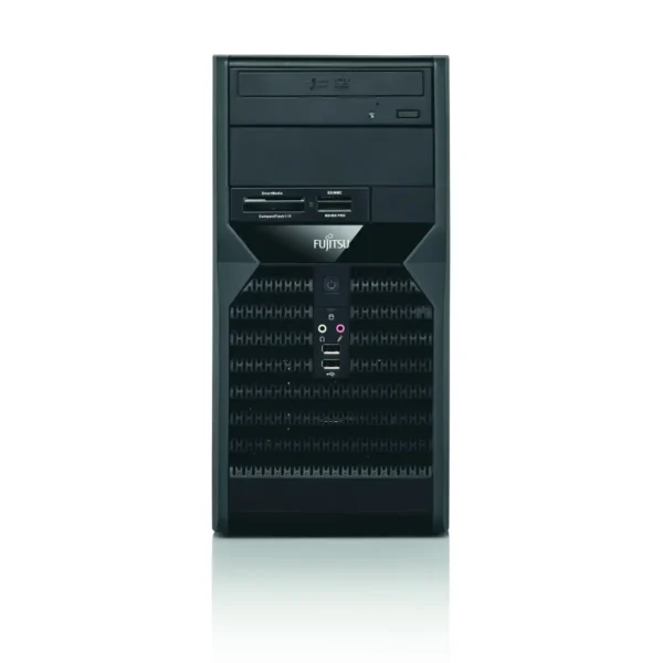 Fujitsu ESPRIMO P1500 Intel® Core™2 Quad Q8200 4 GB DDR2-SDRAM 1 TB NVIDIA® GeForce® GT 220 Windows Vista Home Premium Mini Tower PC Black