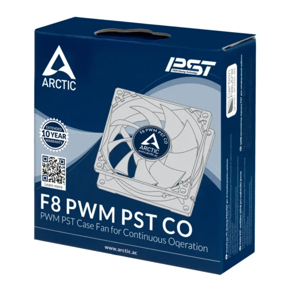 ARCTIC F8 PWM PST CO 80mm PWM with PST Case Fan for Continuous Operation