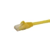 StarTech.com 3ft CAT6 Ethernet Cable – Yellow CAT 6 Gigabit Ethernet Wire -650MHz 100W PoE RJ45 UTP Network/Patch Cord Snagless w/Strain Relief Fluke Tested/Wiring is UL Certified/TIA