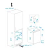 Beko B 1801 fridge Built-in 126 L White