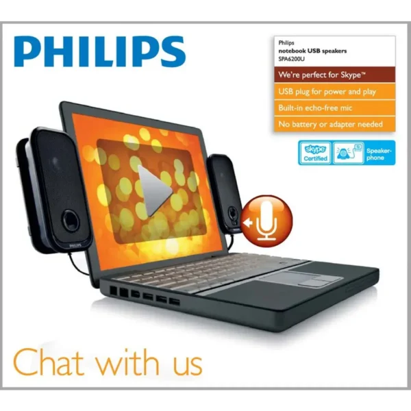 Philips Notebook USB speakers SPA6200U/10
