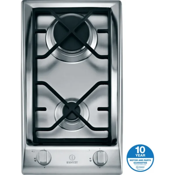 Indesit DP 2GS (IX) Stainless steel Built-in 28.8 cm Gas 2 zone(s)