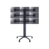 Multibrackets M Public Display Stand Triple Screen Mount 10″-24″ Silver