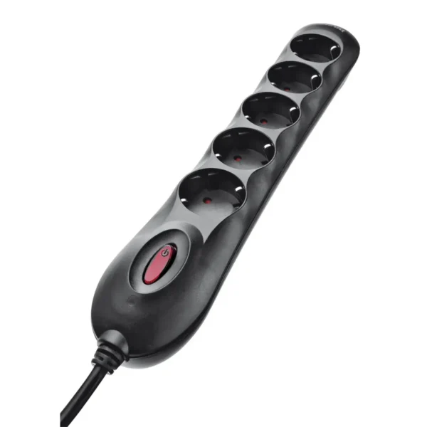 Trust 5 Port Surge Guard Black 5 AC outlet(s) 220 V
