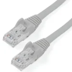 StarTech.com 10ft CAT6 Cable – Gray CAT6 Ethernet Cable – Gigabit Ethernet Wire – 650MHz 100W PoE RJ45 UTP CAT 6 Network/Patch Cord Snagless – Fluke Tested/Wiring is UL Certified/TIA