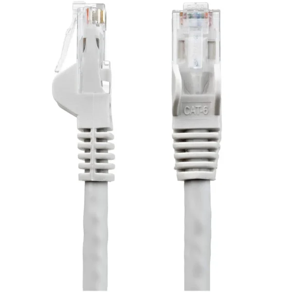 StarTech.com 10ft CAT6 Cable – Gray CAT6 Ethernet Cable – Gigabit Ethernet Wire – 650MHz 100W PoE RJ45 UTP CAT 6 Network/Patch Cord Snagless – Fluke Tested/Wiring is UL Certified/TIA