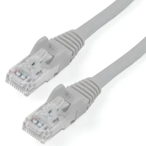 StarTech.com 10ft CAT6 Cable – Gray CAT6 Ethernet Cable – Gigabit Ethernet Wire – 650MHz 100W PoE RJ45 UTP CAT 6 Network/Patch Cord Snagless – Fluke Tested/Wiring is UL Certified/TIA