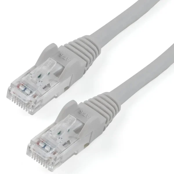 StarTech.com 10ft CAT6 Cable – Gray CAT6 Ethernet Cable – Gigabit Ethernet Wire – 650MHz 100W PoE RJ45 UTP CAT 6 Network/Patch Cord Snagless – Fluke Tested/Wiring is UL Certified/TIA