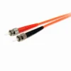 StarTech.com 1m Fiber Optic Cable – Multimode Duplex 62.5/125 LSZH Fiber Jumper Cord – LC/ST