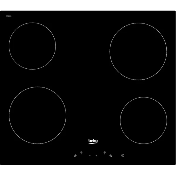 Beko HIC 64400 E hob Black Built-in 60 cm Ceramic 4 zone(s)