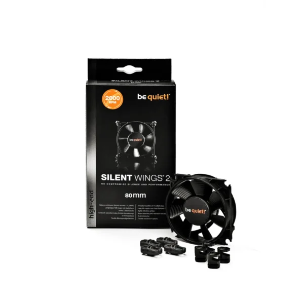 be quiet! SILENT WINGS 2 80mm Computer case Fan 8 cm Black
