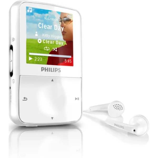 Philips GoGear SA1VBE08W/97 MP3/MP4 player 8 GB Silver, White