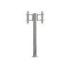 Multibrackets M Public Display Stand Pillar 210 Silver, incl, 220V Power Rail
