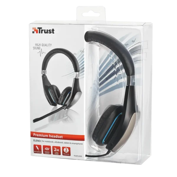 Trust Eleno Headset Wired Head-band Calls/Music Black