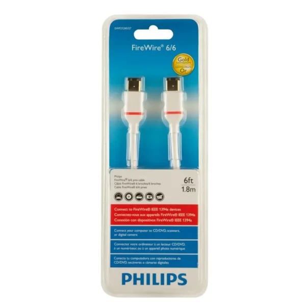 Philips SWF2124S/27 FireWire cable 1.83 m 6-p White