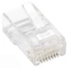 Intellinet RJ45 Modular Plugs, Cat5e, UTP, 2-prong, for stranded wire, 15 µ gold plated contacts, 100 pack