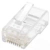 Intellinet RJ45 Modular Plugs, Cat5e, UTP, 2-prong, for stranded wire, 15 µ gold plated contacts, 100 pack