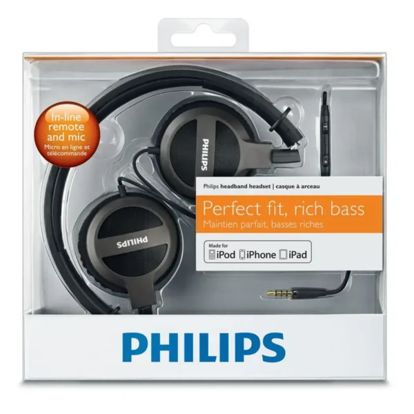 Philips SHL9307/28 headphones/headset Wired Head-band Black