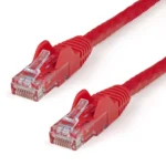 StarTech.com 10ft CAT6 Cable – Red CAT6 Ethernet Cable – Gigabit Ethernet Wire – 650MHz 100W PoE RJ45 UTP CAT 6 Network/Patch Cord Snagless – Fluke Tested/Wiring is UL Certified/TIA