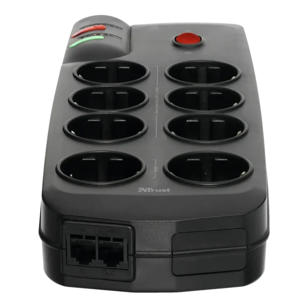 Trust Energy Saving 8 Port Surge Guard Black 8 AC outlet(s)