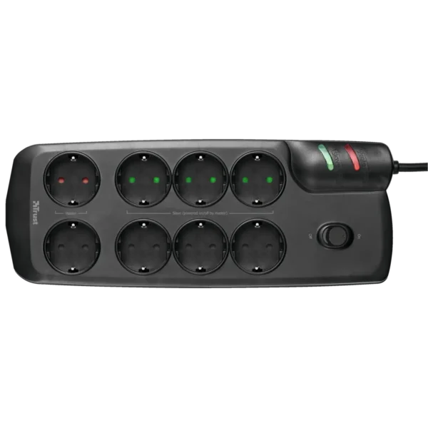 Trust Energy Saving 8 Port Surge Guard Black 8 AC outlet(s)