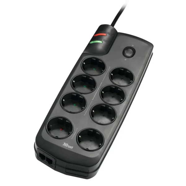 Trust Energy Saving 8 Port Surge Guard Black 8 AC outlet(s)