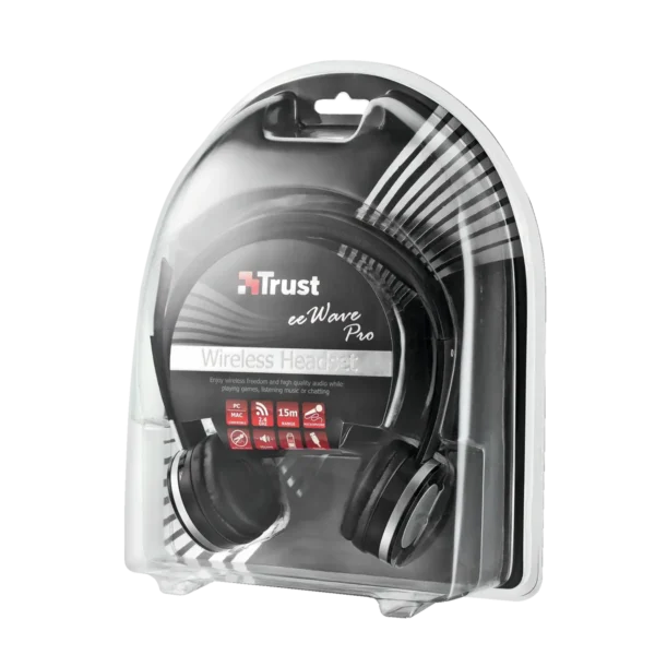Trust FreeWave Pro Headset Wireless Calls/Music Black