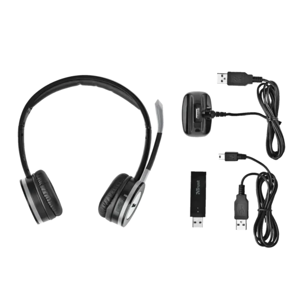 Trust FreeWave Pro Headset Wireless Calls/Music Black