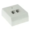 ACT Surface mounted box unshielded 2 ports German Style