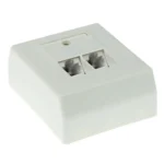 ACT Surface mounted box unshielded 2 ports German Style