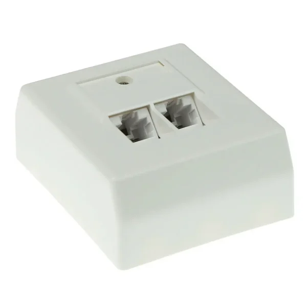 ACT Surface mounted box unshielded 2 ports German Style