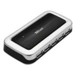 Trust 10 Port USB 2.0 Desktop Hub Black, White