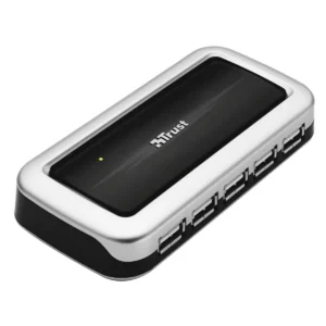 Trust 10 Port USB 2.0 Desktop Hub Black, White