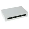ACT Surface mounted box unshielded 8 ports CAT5E