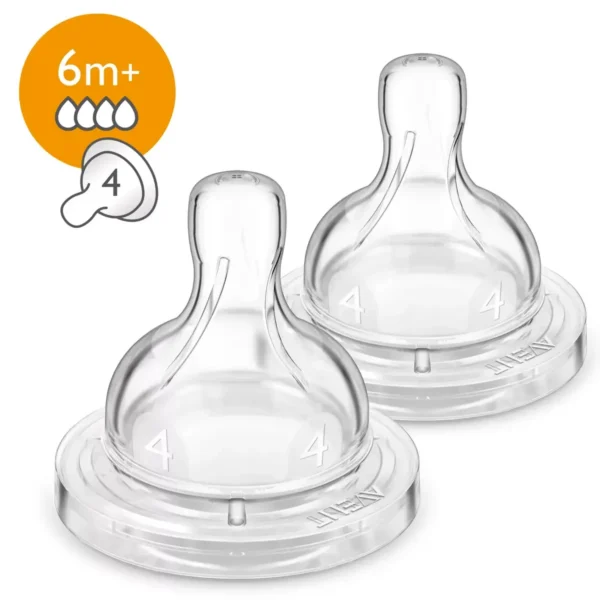 Philips AVENT SCF634/27 Anti-colic baby bottle teats for a fast flow