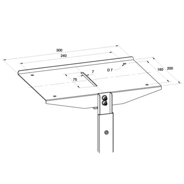 Multibrackets M Public Display Stand Camera Holder Silver