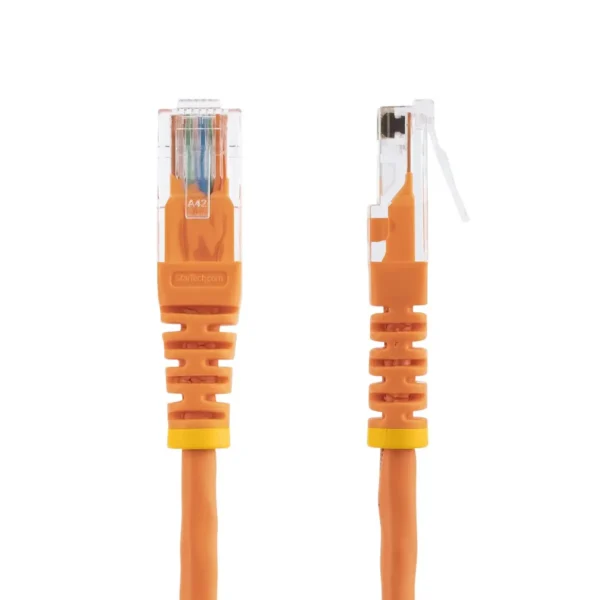 StarTech.com Cat5e Patch Cable with Molded RJ45 Connectors – 15 ft. – Orange