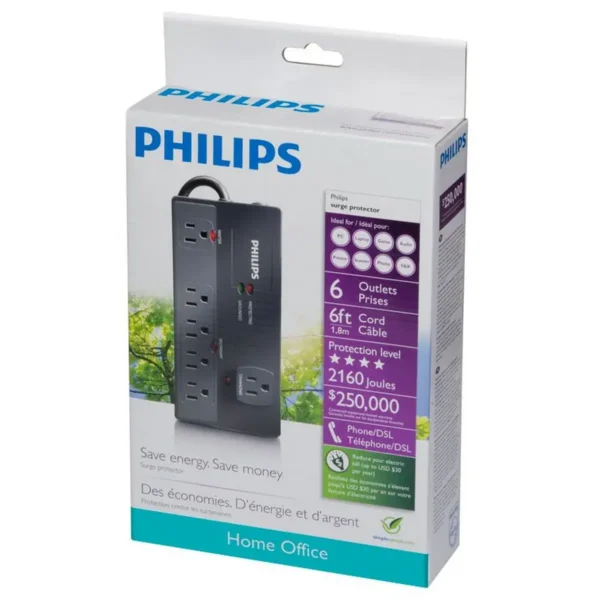 Philips Home Office Surge Protector SPP4061I/37
