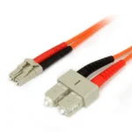 StarTech.com 1m Fiber Optic Cable – Multimode Duplex 62.5/125 LSZH Fiber Jumper Cord – LC/SC
