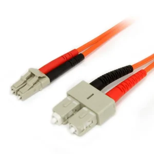 StarTech.com 1m Fiber Optic Cable – Multimode Duplex 62.5/125 LSZH Fiber Jumper Cord – LC/SC