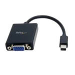 StarTech.com Mini DisplayPort to VGA Adapter – Active Mini DP to VGA Converter – 1080p Video – VESA Certified – mDP or Thunderbolt 1/2 Mac/PC to VGA Monitor/Display – mDP 1.2 to VGA Dongle