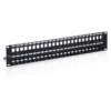 Equip 48-Port Keystone Cat.6 Unshielded Patch Panel, Black