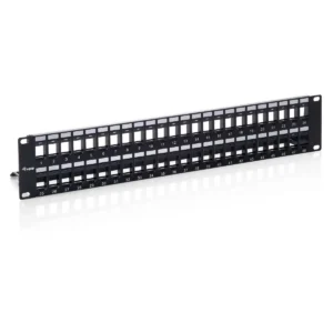 Equip 48-Port Keystone Cat.6 Unshielded Patch Panel, Black