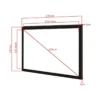 Multibrackets M 16:10 Framed Projection Screen 215,4×134,6, 100″