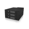 ICY BOX IB-553SSK 2x 5.25″ Storage drive tray Black
