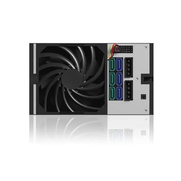 ICY BOX IB-553SSK 2x 5.25″ Storage drive tray Black