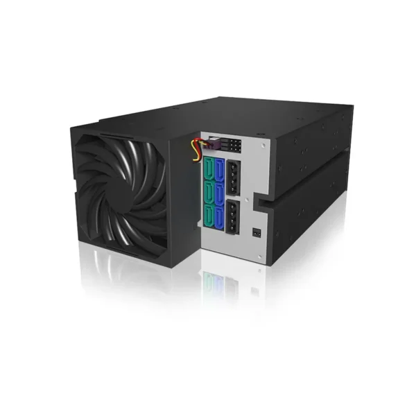 ICY BOX IB-553SSK 2x 5.25″ Storage drive tray Black